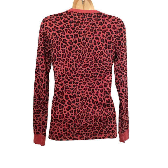 Nike Women's Long Sleeve T-shirt Cheetah Animal Print Pink XS 100% Cotton - Picture 6 of 7